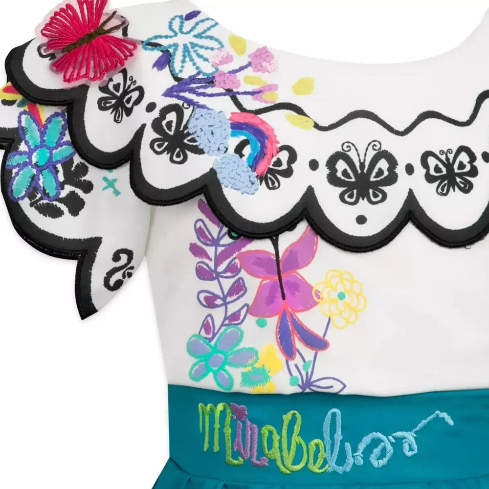 Disney Encanto Mirabel Dress Up Costume Kids Size 9/10 New with tags‎
